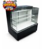 Vitrina Panoramica "GLASS" 1,5 mts int. Acero Inoxidable